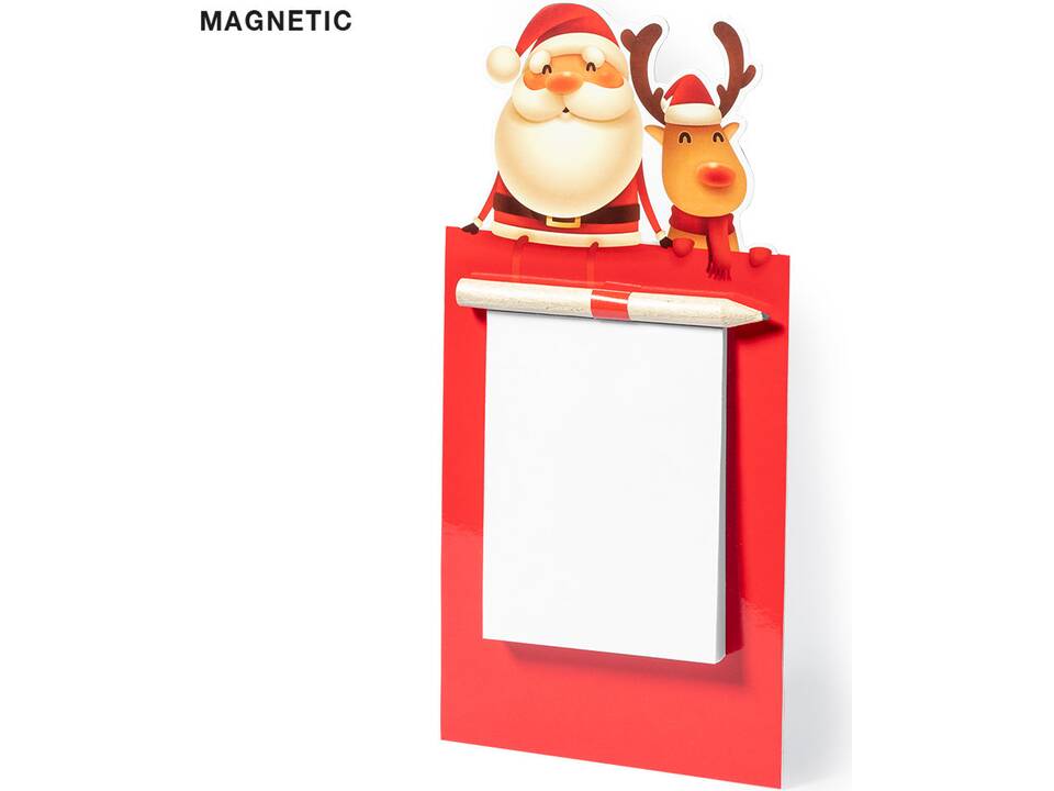 Koelkastmagneet met notitieblok X-Mas