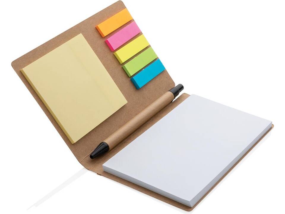 Carnet A6 de notes autocollantes avec stylo 5