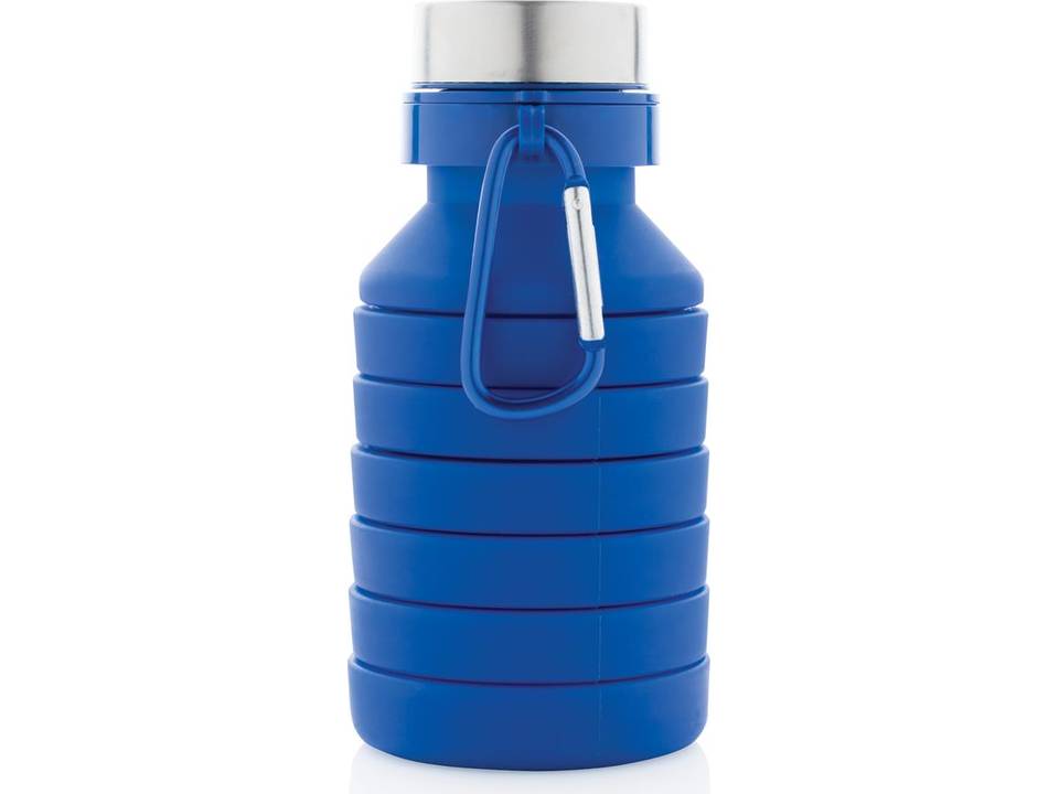 Bouteille en silicone pliable étanche avec couvercle 3