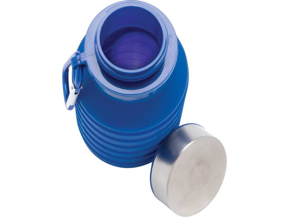 Bouteille en silicone pliable étanche avec couvercle 6