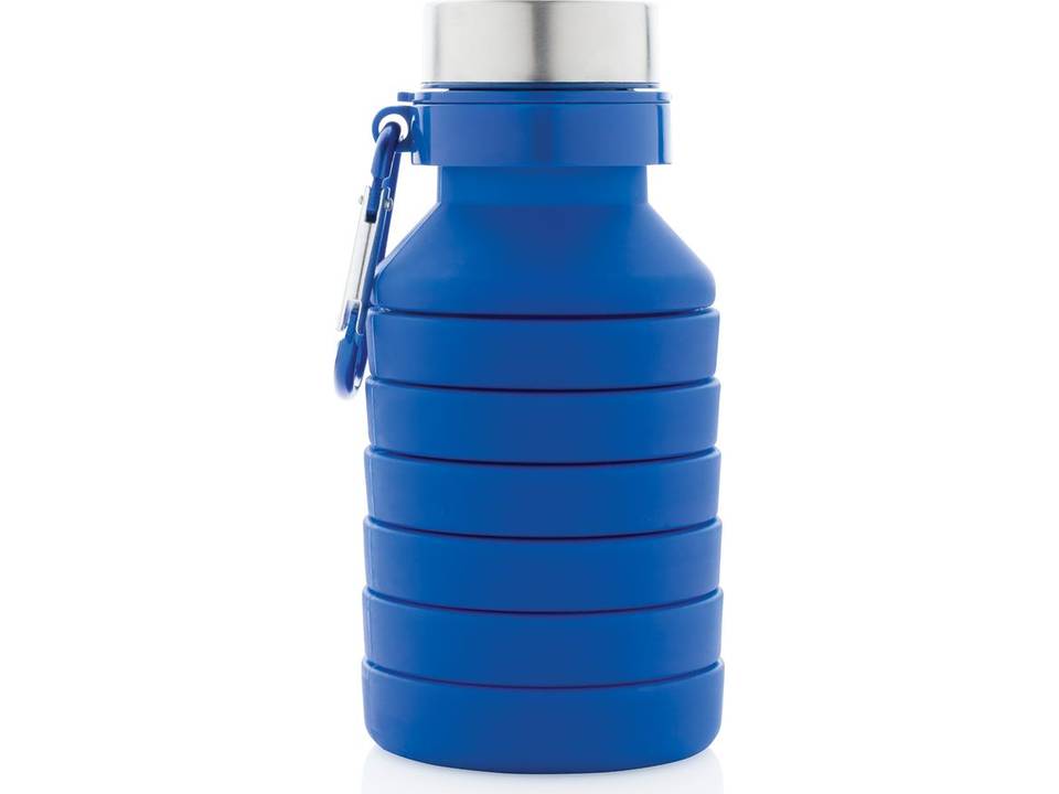 Bouteille en silicone pliable étanche avec couvercle 2