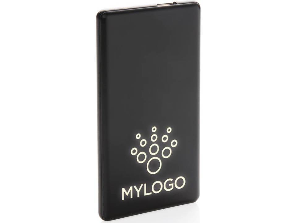 Light up logo powerbank - 4000 mAh