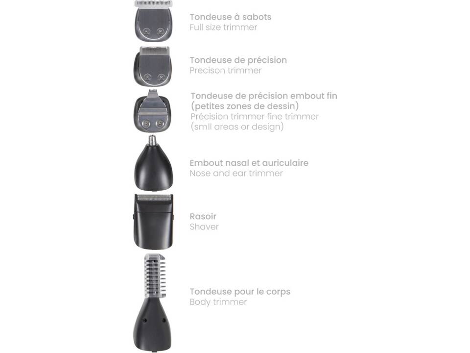 LIVOO Set tondeuse multifonction 3