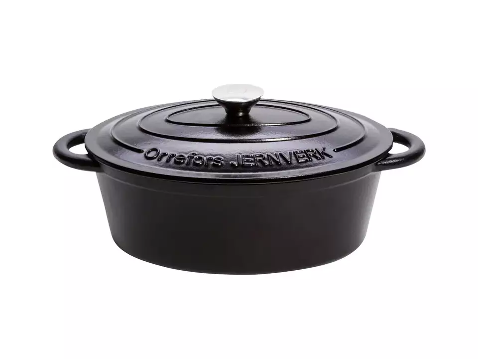 Orrefors Jernverk Poêle en fer émaillée ovale 3.5L 1