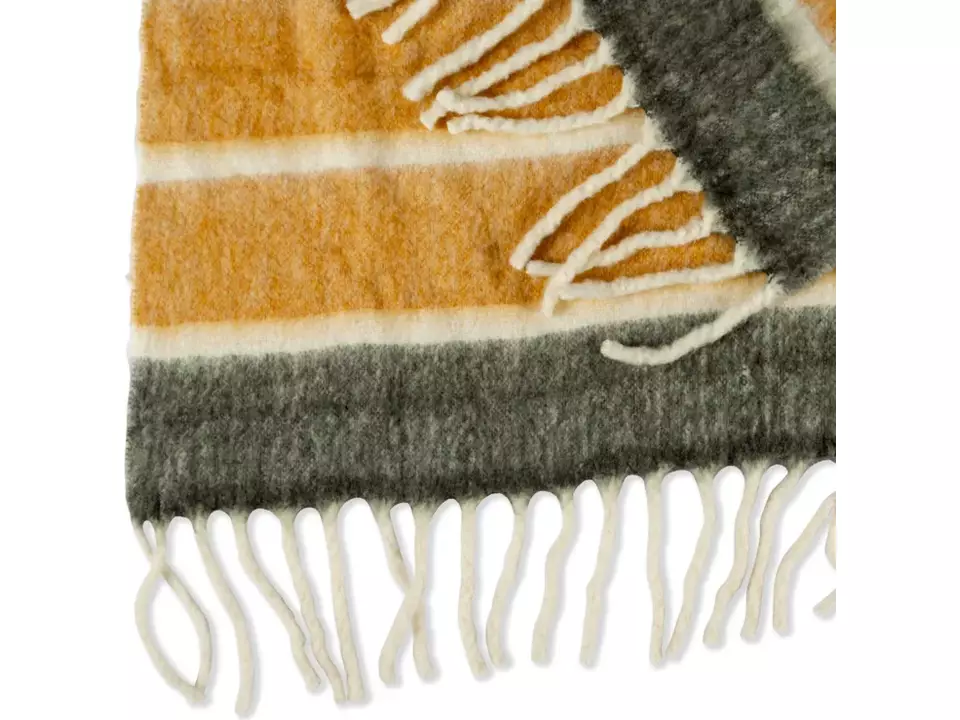 Kosta Linnewäfveri Plaid en Laine à Rayures 1