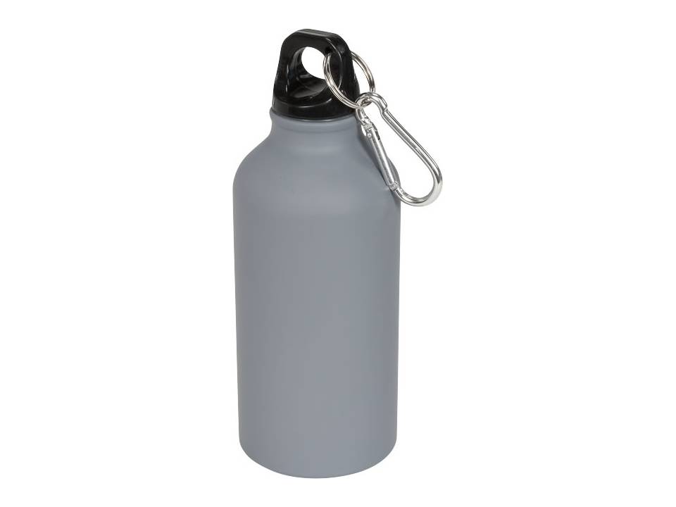 Matte drinkfles met karabijnhaak - 400 ml