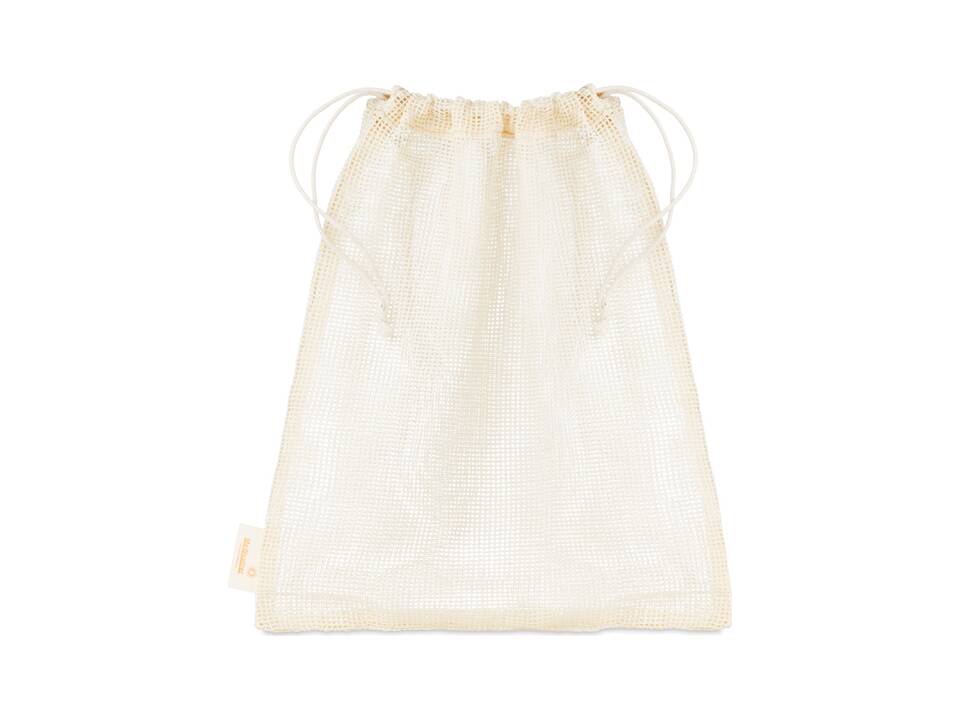 Sac à provisions en filet de coton, sur mesure et conforme au contact alimentaire – 30 x 35 cm – Design entièrement personnalisé 1