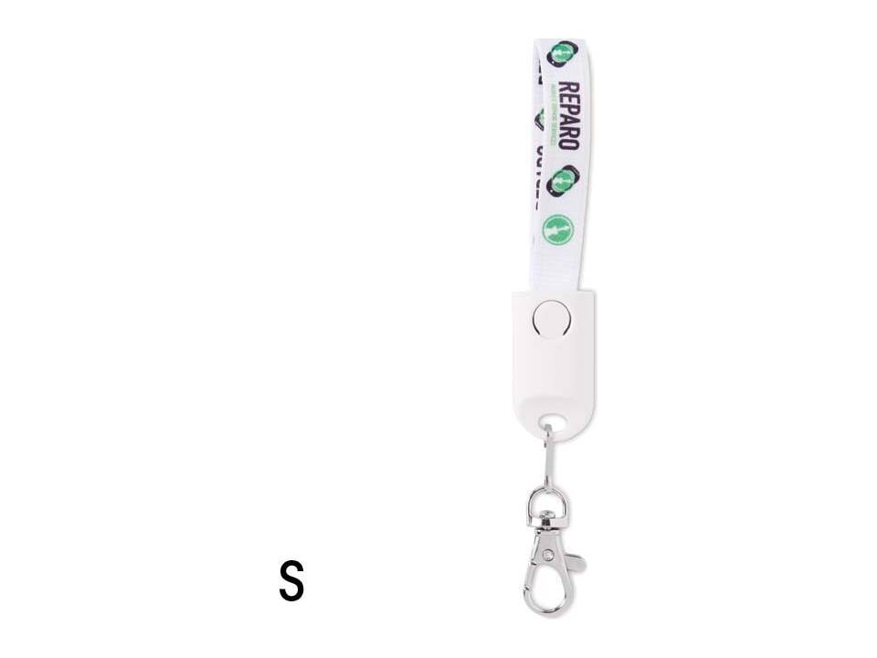 Lanyard 2-en-1 sublimé sur mesure avec câble de charge intégré – design entièrement personnalisé 2