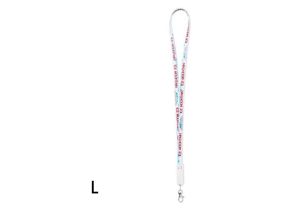 Lanyard sublimé sur mesure avec câble de charge 3-en-1 – design entièrement personnalisé 7