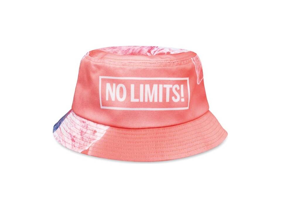 Chapeau de soleil sur mesure en polyester 260 g/m² avec impression full color – design entièrement personnalisé 2