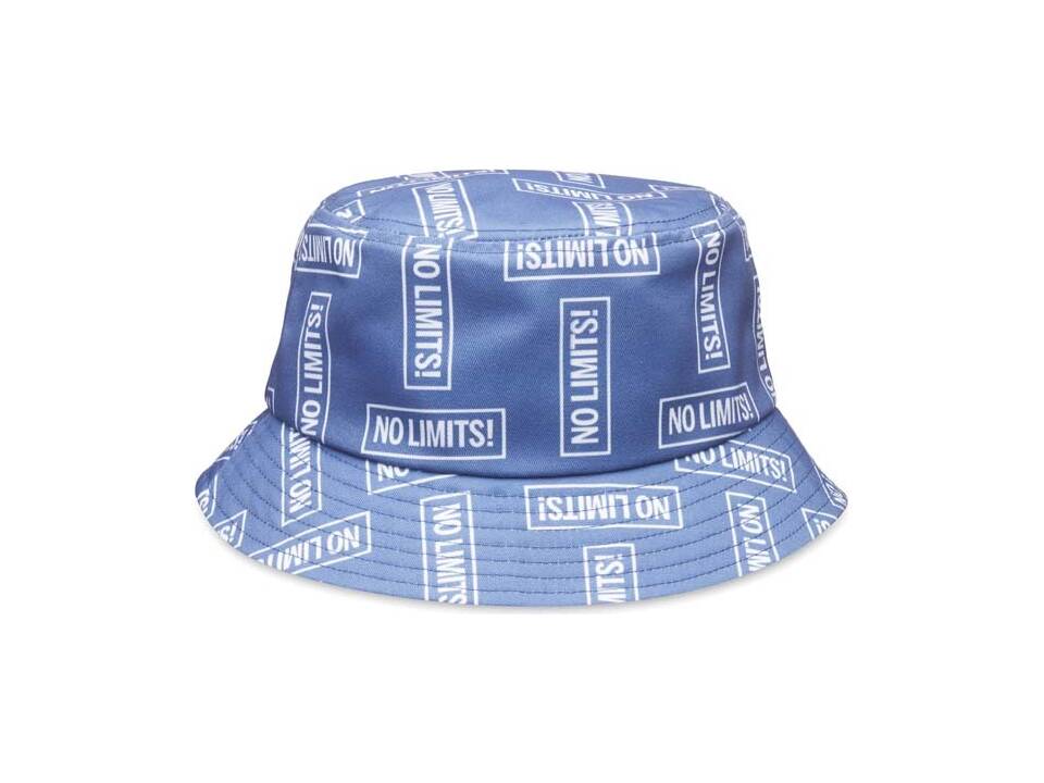 Chapeau de soleil sur mesure en polyester 260 g/m² avec impression full color – design entièrement personnalisé 3