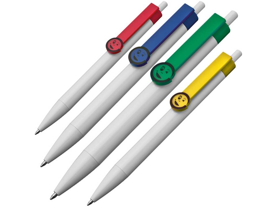 Stylo bille clip smiley 7