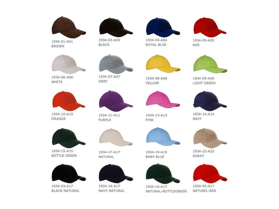 Brushed Promo Cap Colour Adult 1