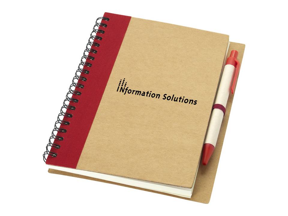 Bloc-notes recyclé avec stylo 22