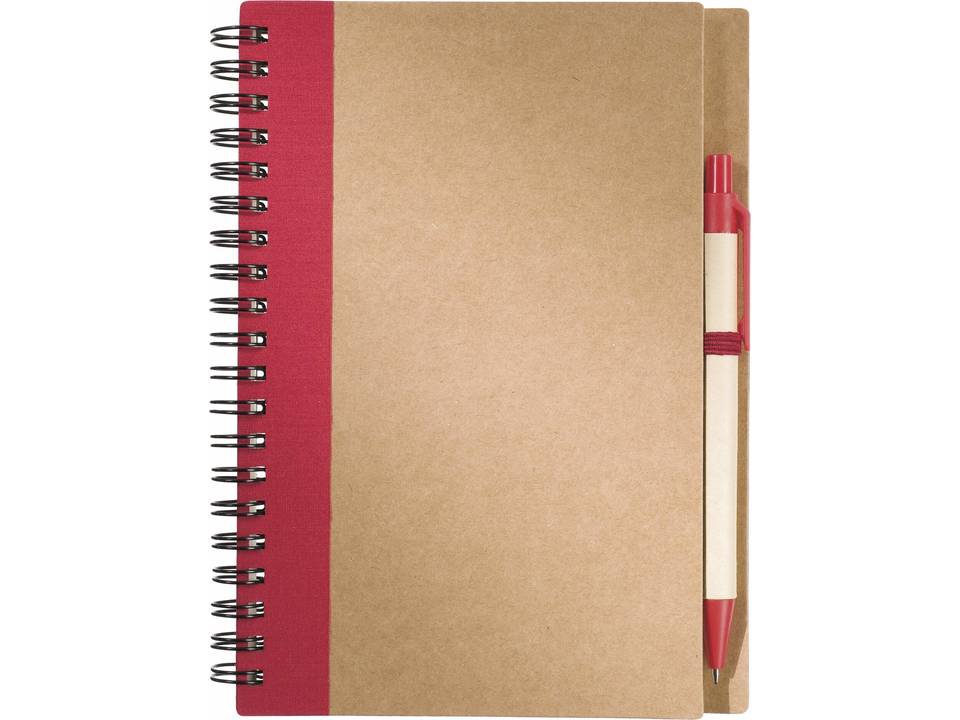Bloc-notes recyclé avec stylo 14