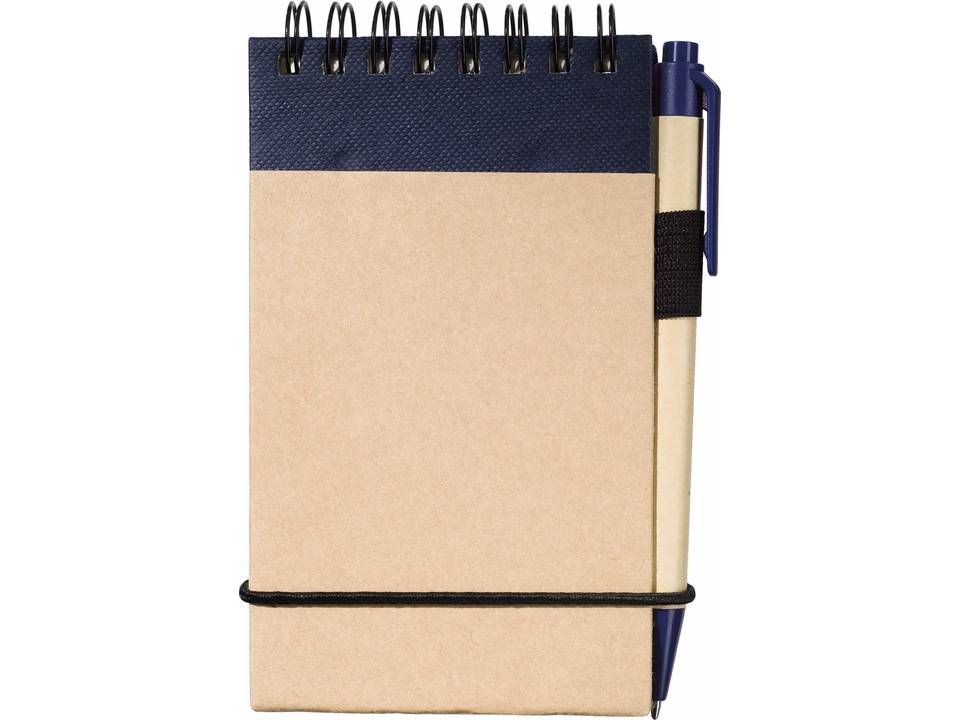 Bloc-notes recyclé avec stylo 9