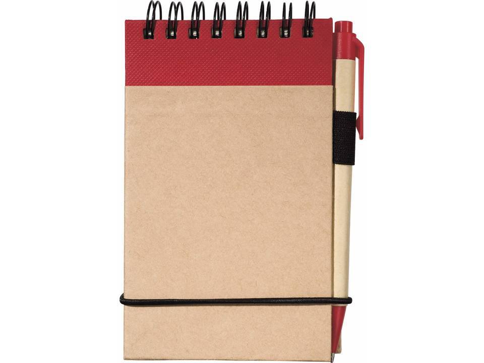 Bloc-notes recyclé avec stylo 1