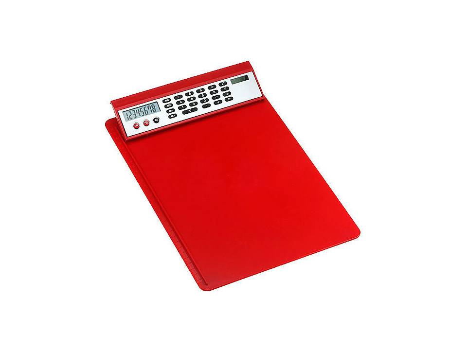 Porte-bloc a pince avec calculatrice solaire 6