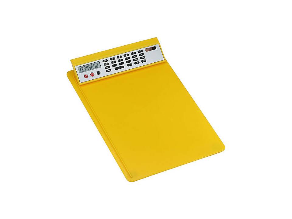 Porte-bloc a pince avec calculatrice solaire 8