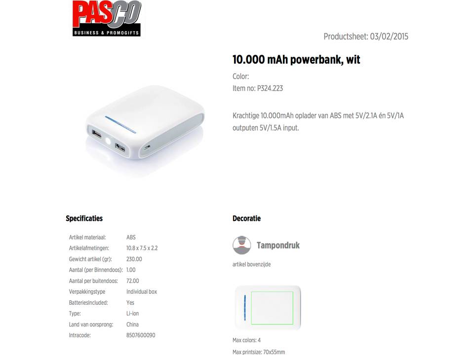 Chargeur 10.000mAh 7