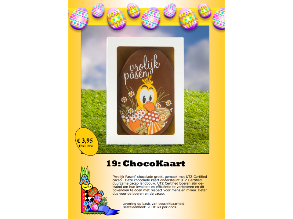 Chocolat tablette Paques 2