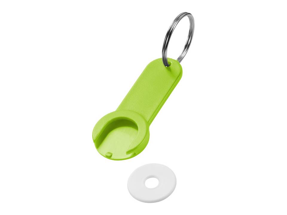 Porte-cles avec jeton Shoppy 5