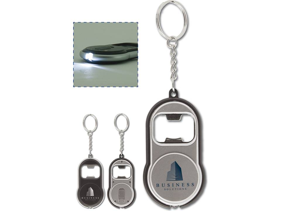 Porte-clés décapsuleur et lampe 1
