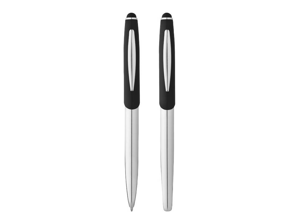 Parure stylo bille et roller avec stylet 2