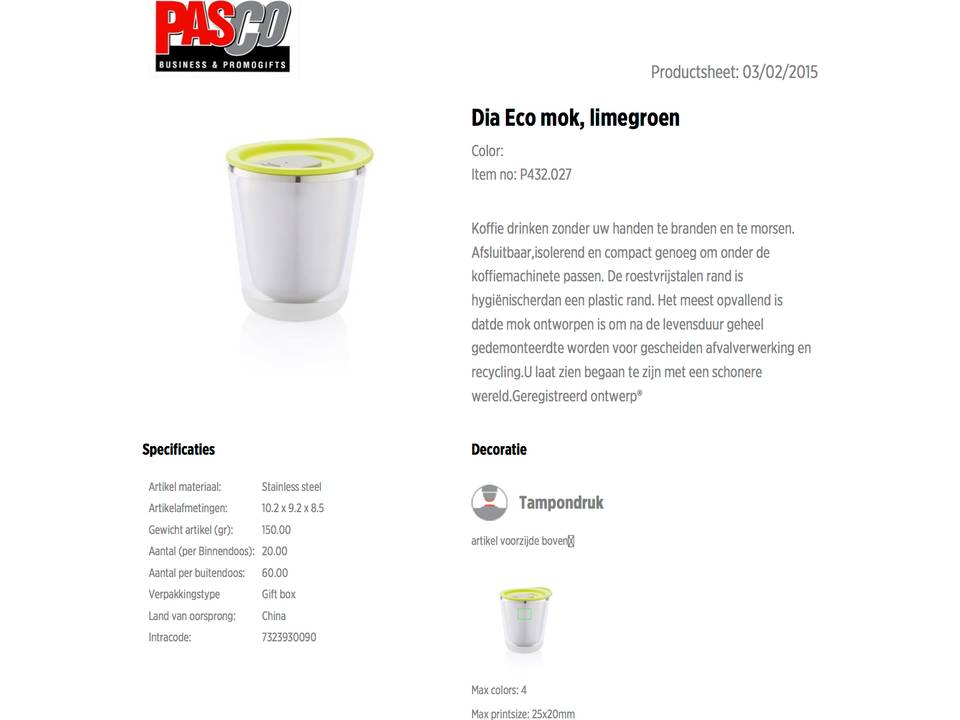 Tasse de voyage Dia 4