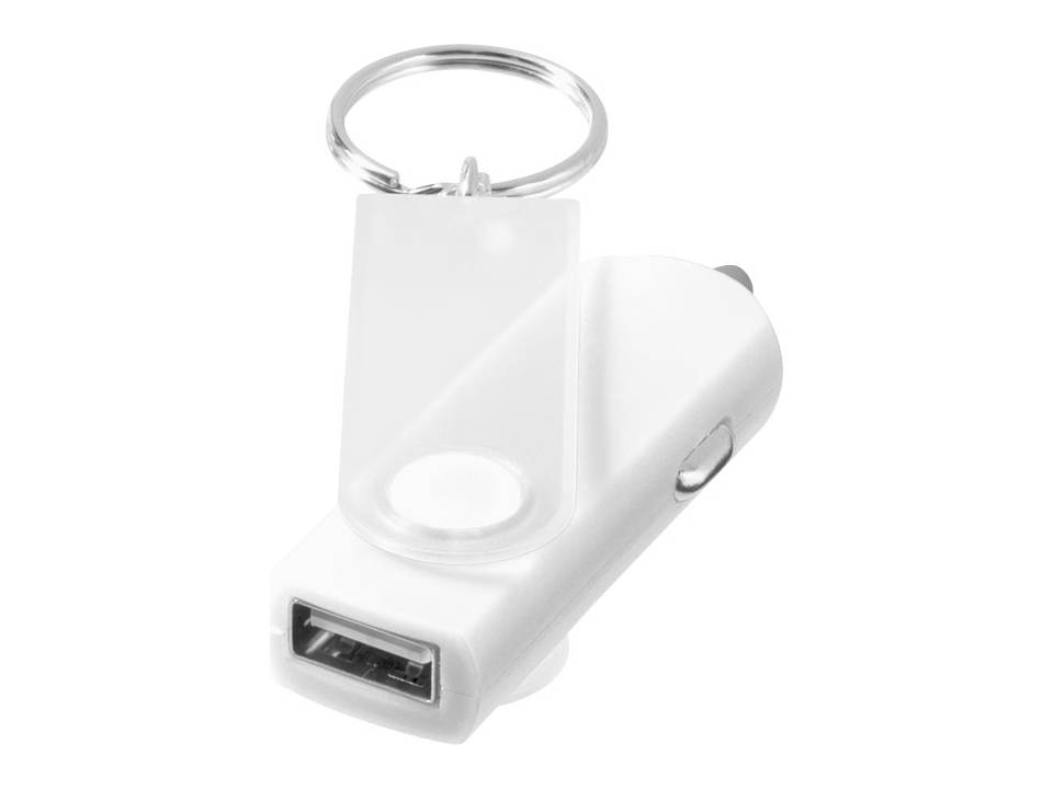 Swivel car adapter key chain 6