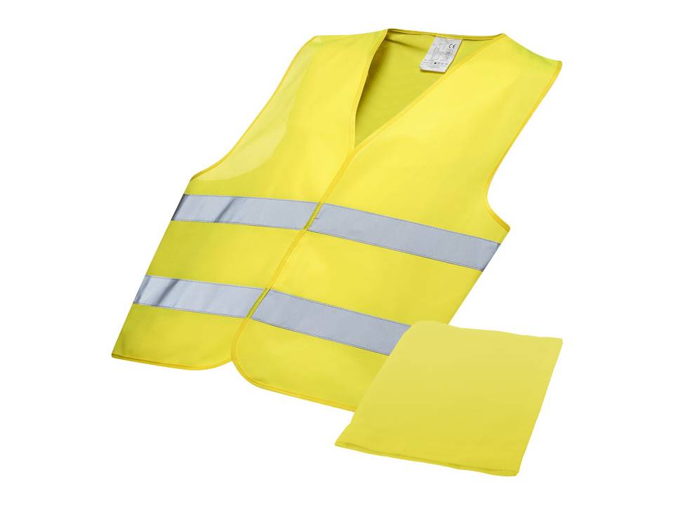 Gilet de sécurité jaune avec étui 3