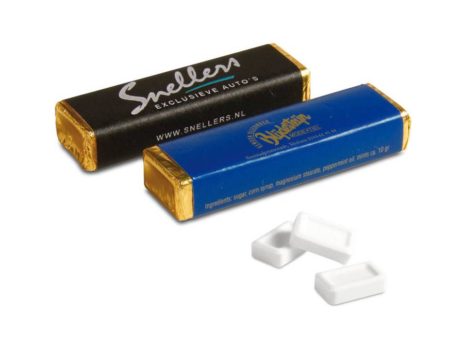 Rouleau carré 12 comprimés Bonbons menthe 1