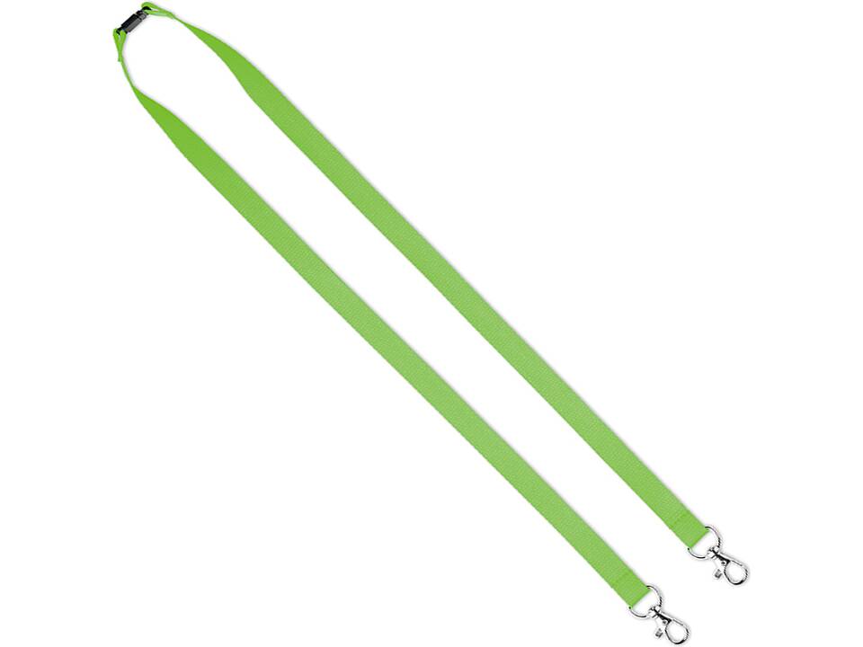 Tour de cou en polyester sur mesure avec double clip et impression en sérigraphie – Design entièrement personnalisé 3