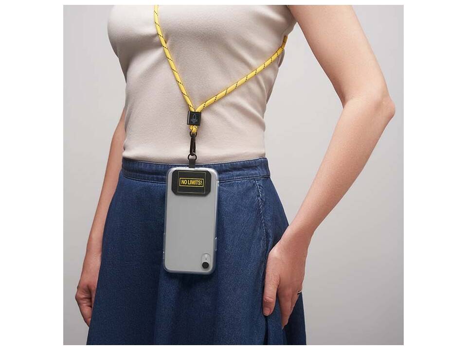 Support téléphone crossbody sur mesure en corde polyester duotone – design entièrement personnalisé 8