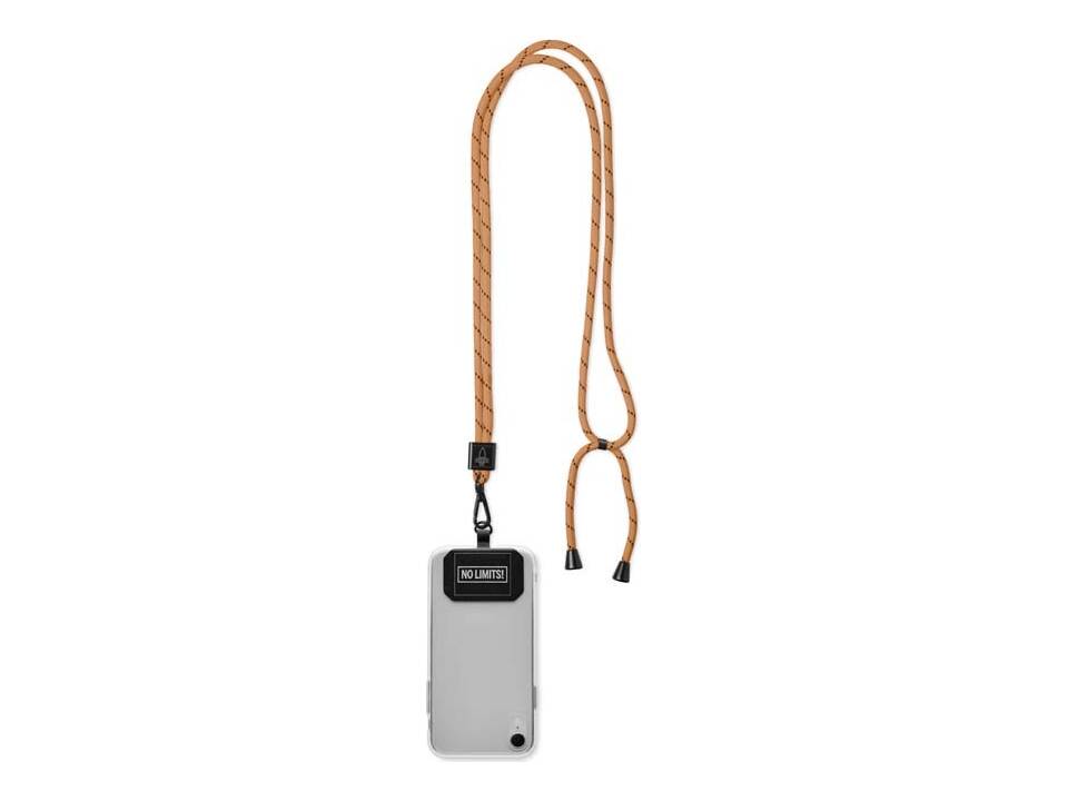 Porte-téléphone Crossbody Bicolore sur Mesure en RPET avec Cordon – Design 100% Personnalisé 2