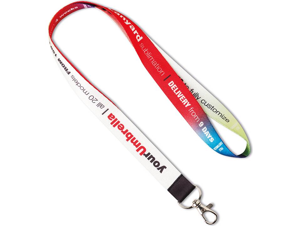 Lanyard en polyester sur mesure avec impression par sublimation – Design entièrement personnalisé 2