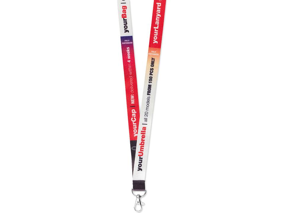 Lanyard en polyester sur mesure avec impression par sublimation – Design entièrement personnalisé 3