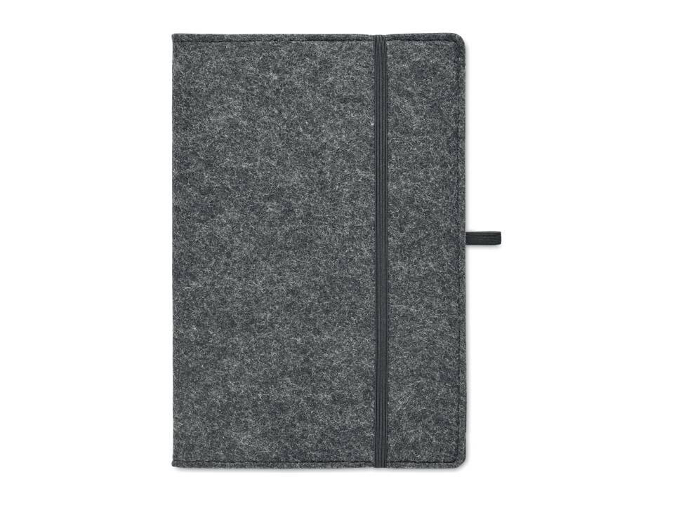 Carnet A5 en feutre RPET 3