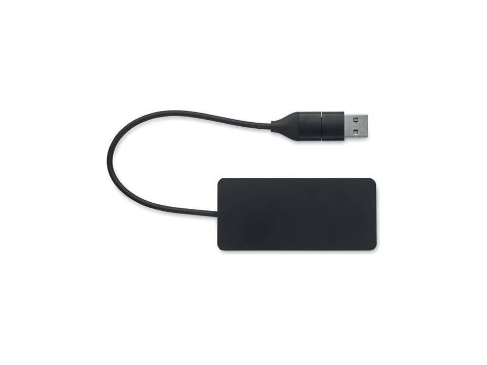 Hub USB 3 ports avec câble 20cm 2