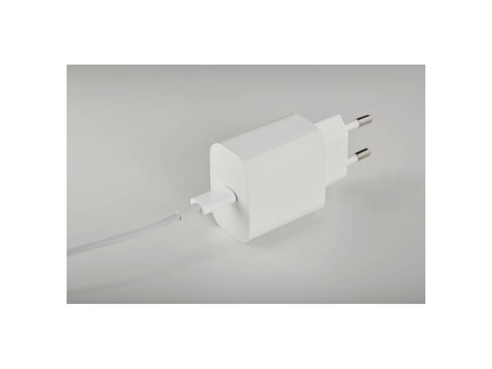 Chargeur USB 20W 2 ports, prise 5