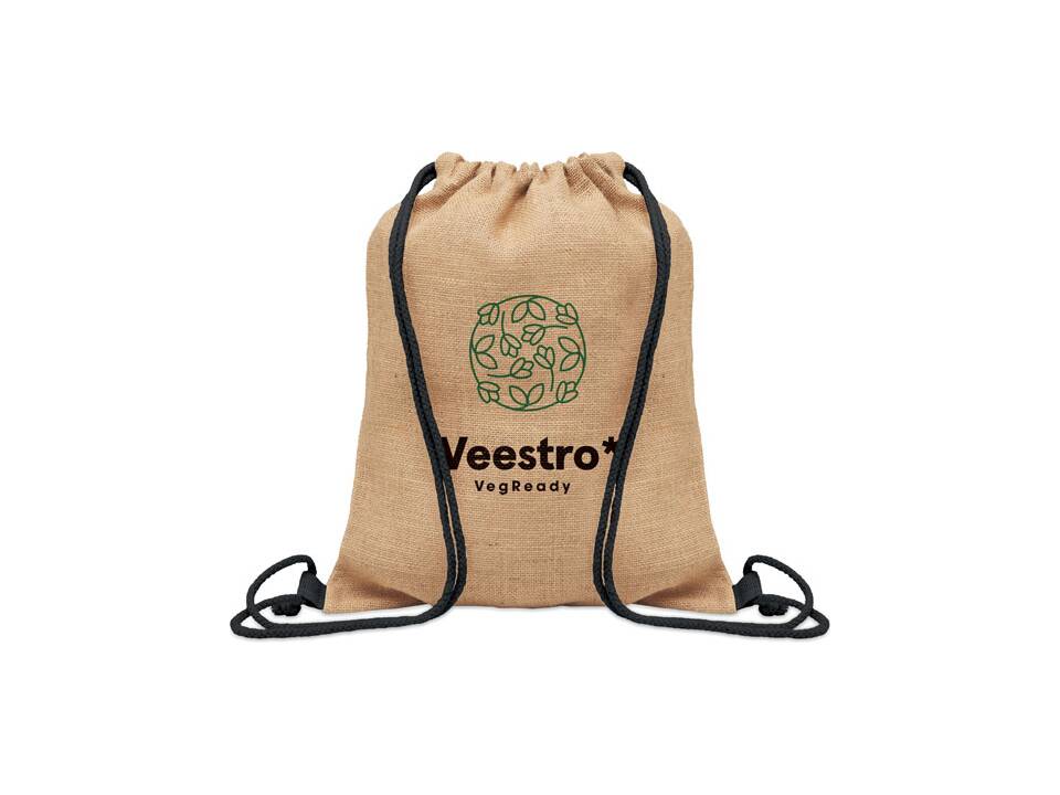 Sac à cordon en jute 2