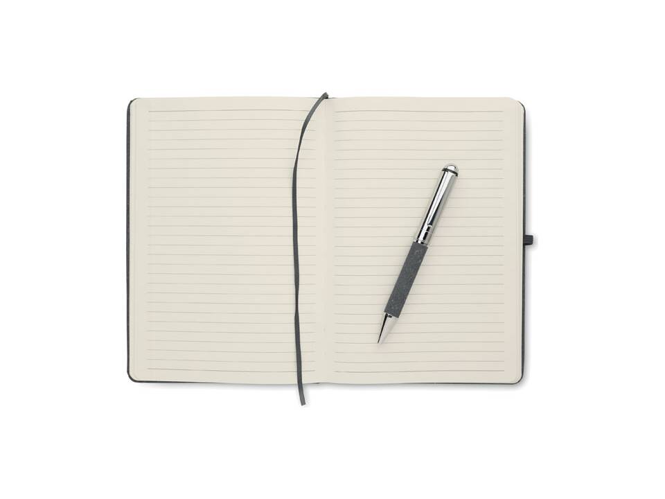 Carnet en cuir recyclé et stylo 2