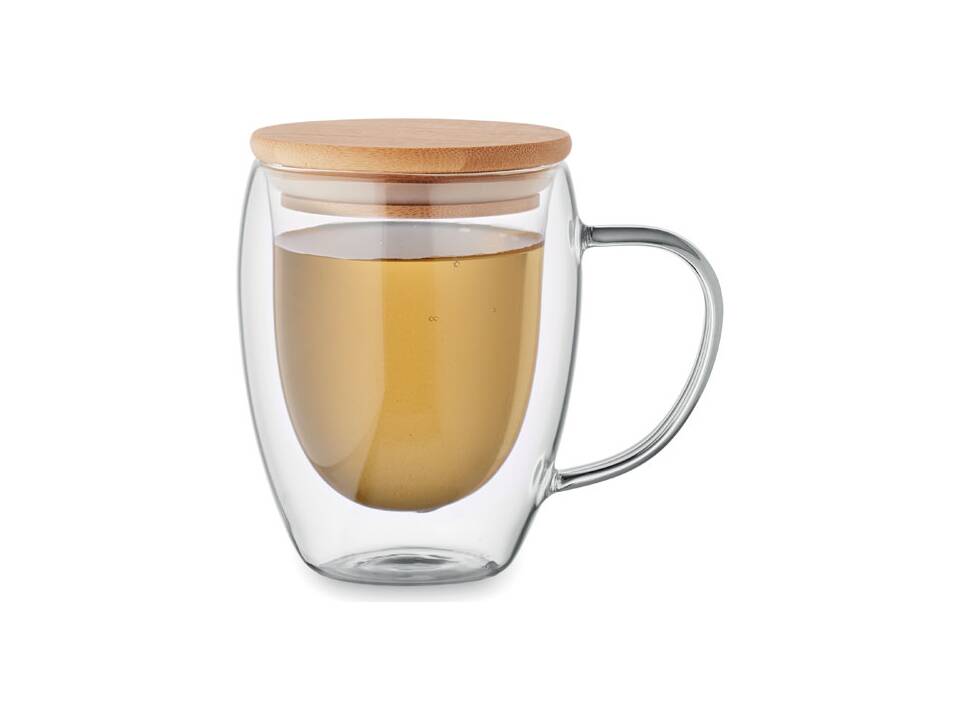Mug en verre double paroi 300ml 2