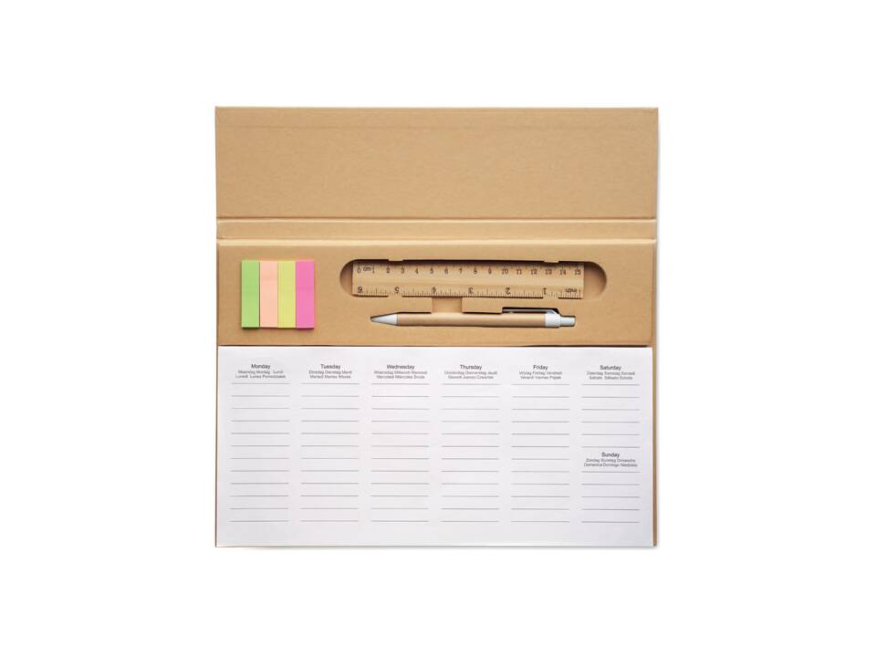 Agenda hebdomadaire de bureau 2