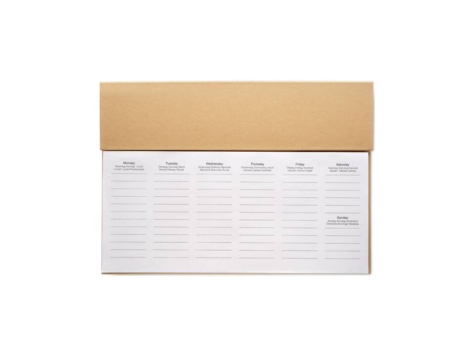 Agenda hebdomadaire de bureau 3