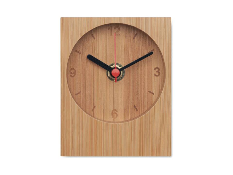 Horloge de table en bambou 2