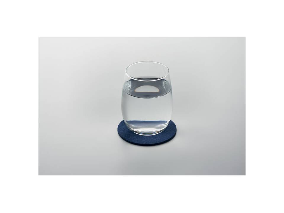 Sous-verre rond en feutre RPET 7