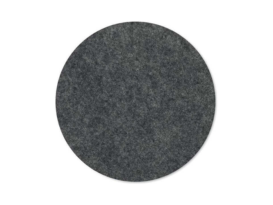 Sous-verre rond en feutre RPET 12