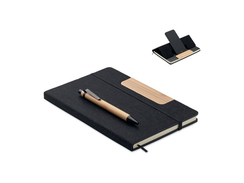 Carnet A5 RPET et stylo