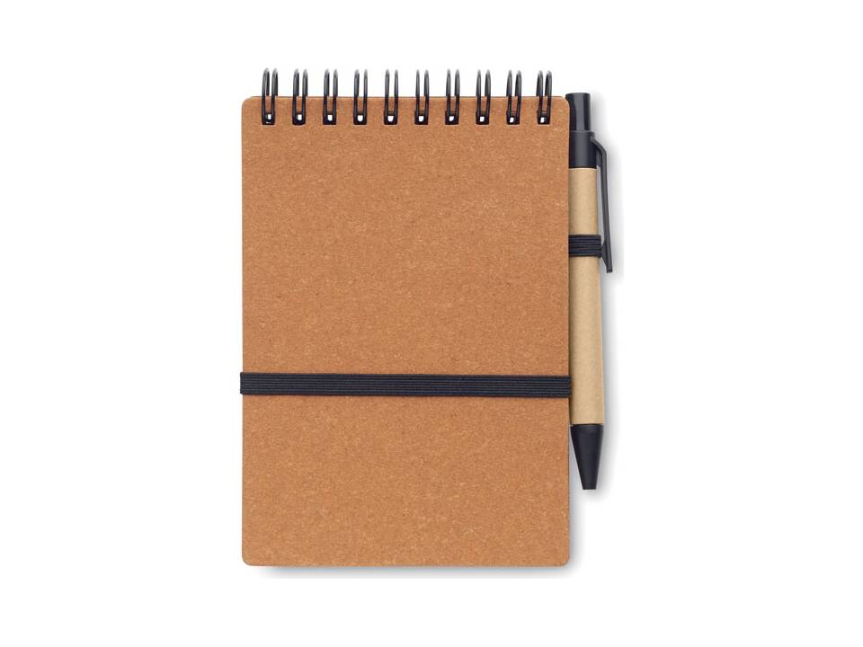 Cahier recyclé et stylo à bille 2
